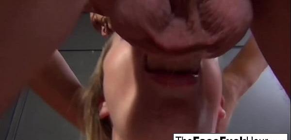  Teen slut sucks on his cock until he cums